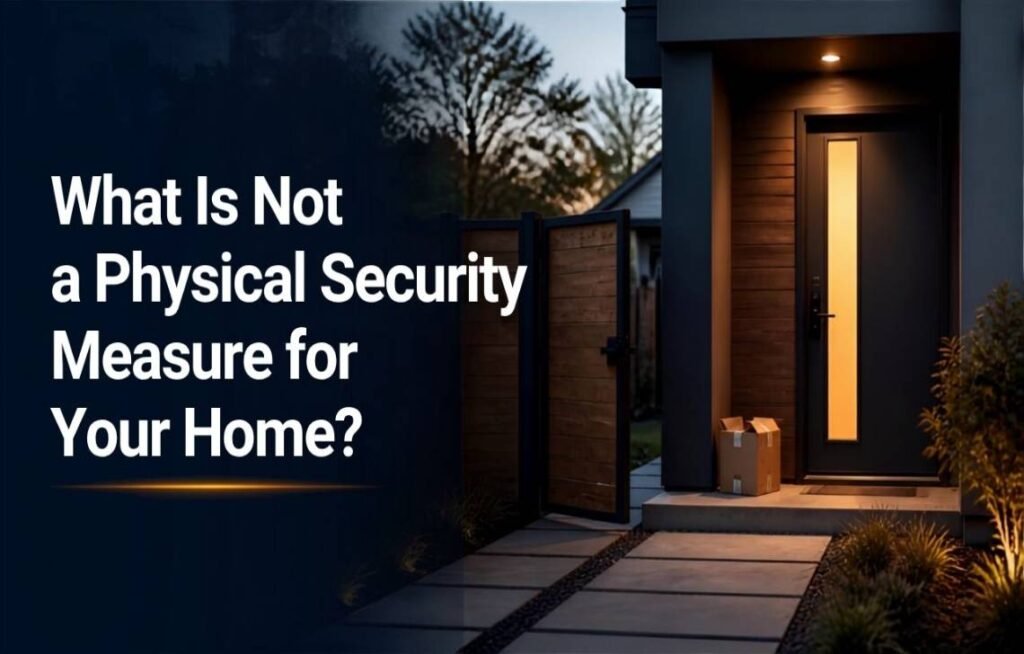 What Is Not a Physical Security Measure for Your Home