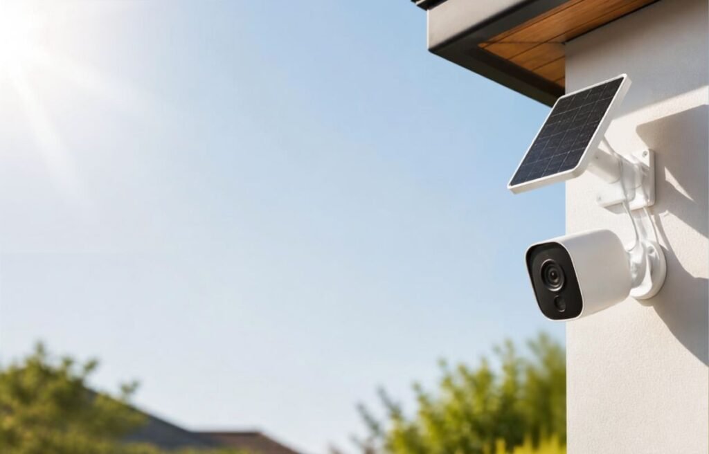 how much sunlight does outdoor solar security camera need