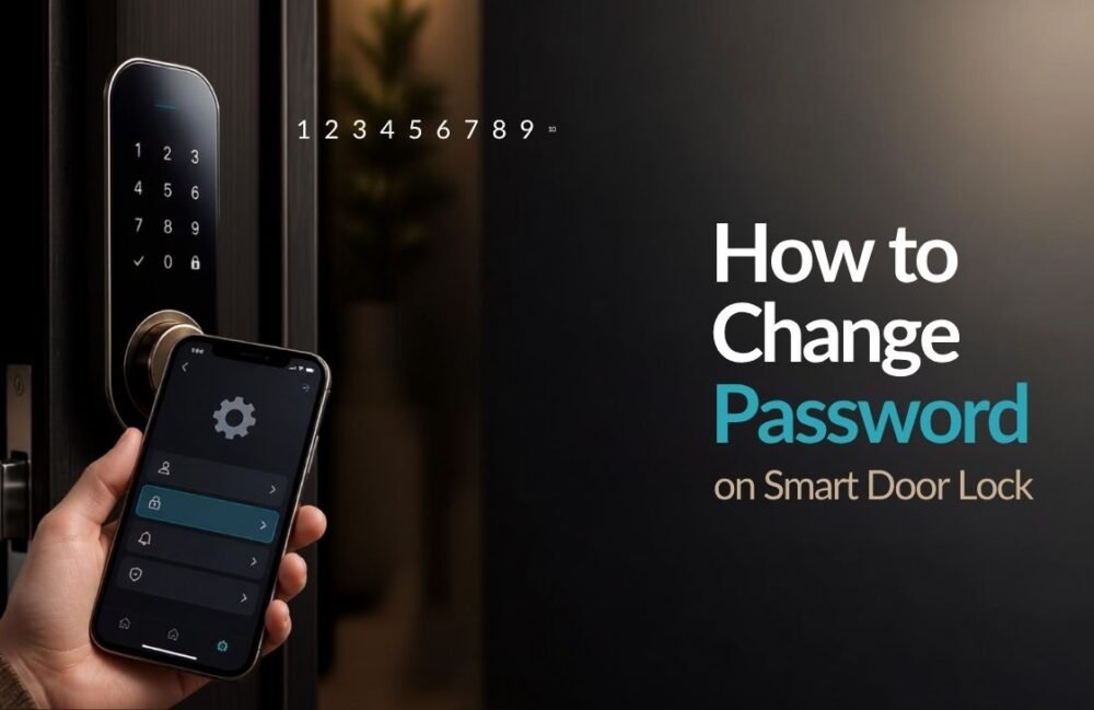 how to change password on smart door lock